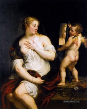 Klassischer Menschlicher Körper Werke - Venus an ihrer Toilette Peter Paul Rubens Nacktheit